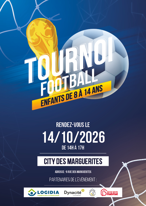 V2 Affiche Tournoi de foot City des Marguerites